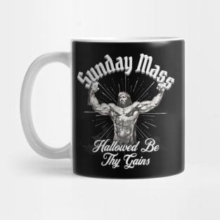 Sunday Mass Jesus Hallowed be Thy Gains Mug